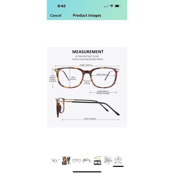 GQUEEN Fashion Fake Glasses, Non RX Clear Lens Nerd Plain Frames Womn Men 201579 - Picture 7 of 8